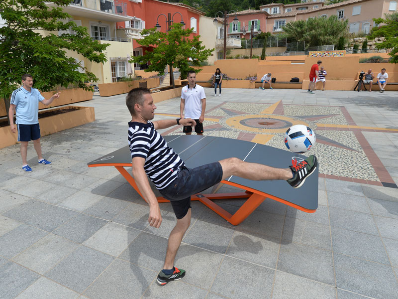 Teqball bajnokság újságíróknak